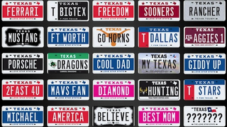 Texan Spends $15,000 For "FERRARI" Vanity License Plate